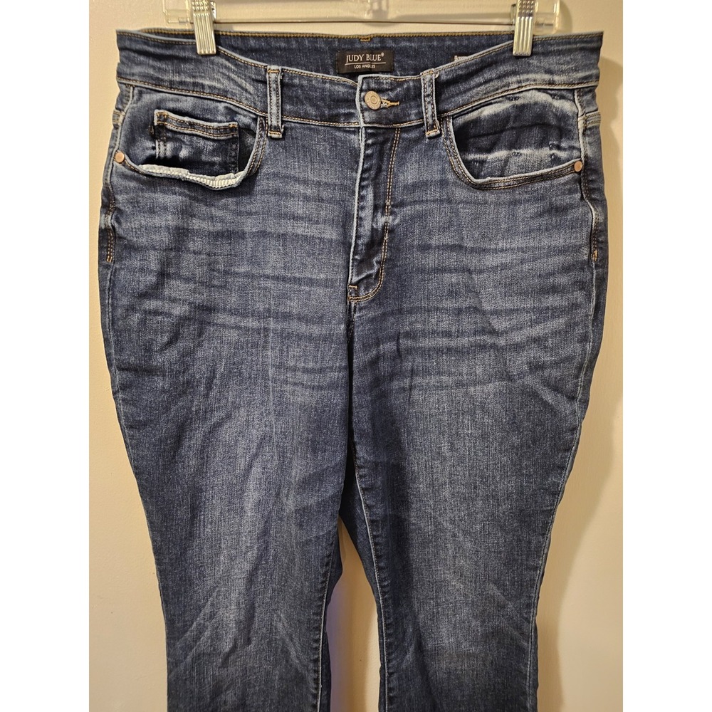 Judy Blue Boyfriend Fit Jeans Blue Women's Size 16W - Picture 2 of 13